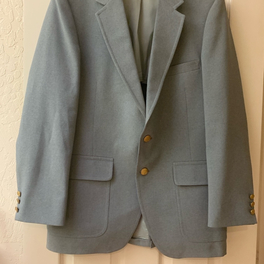 Elegant Light Gray Men's Blazer